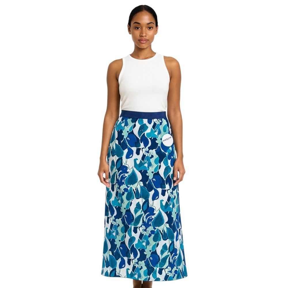 New Staud Giovanni Floral Jacquard Pacific Paradise Womens XS